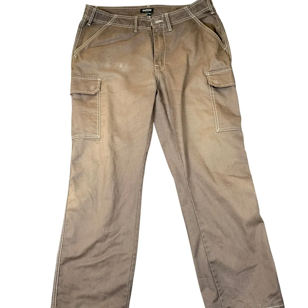 True Religion Brand Jeans 108335 Men's Bracken Brown Cargo Pants Size 38